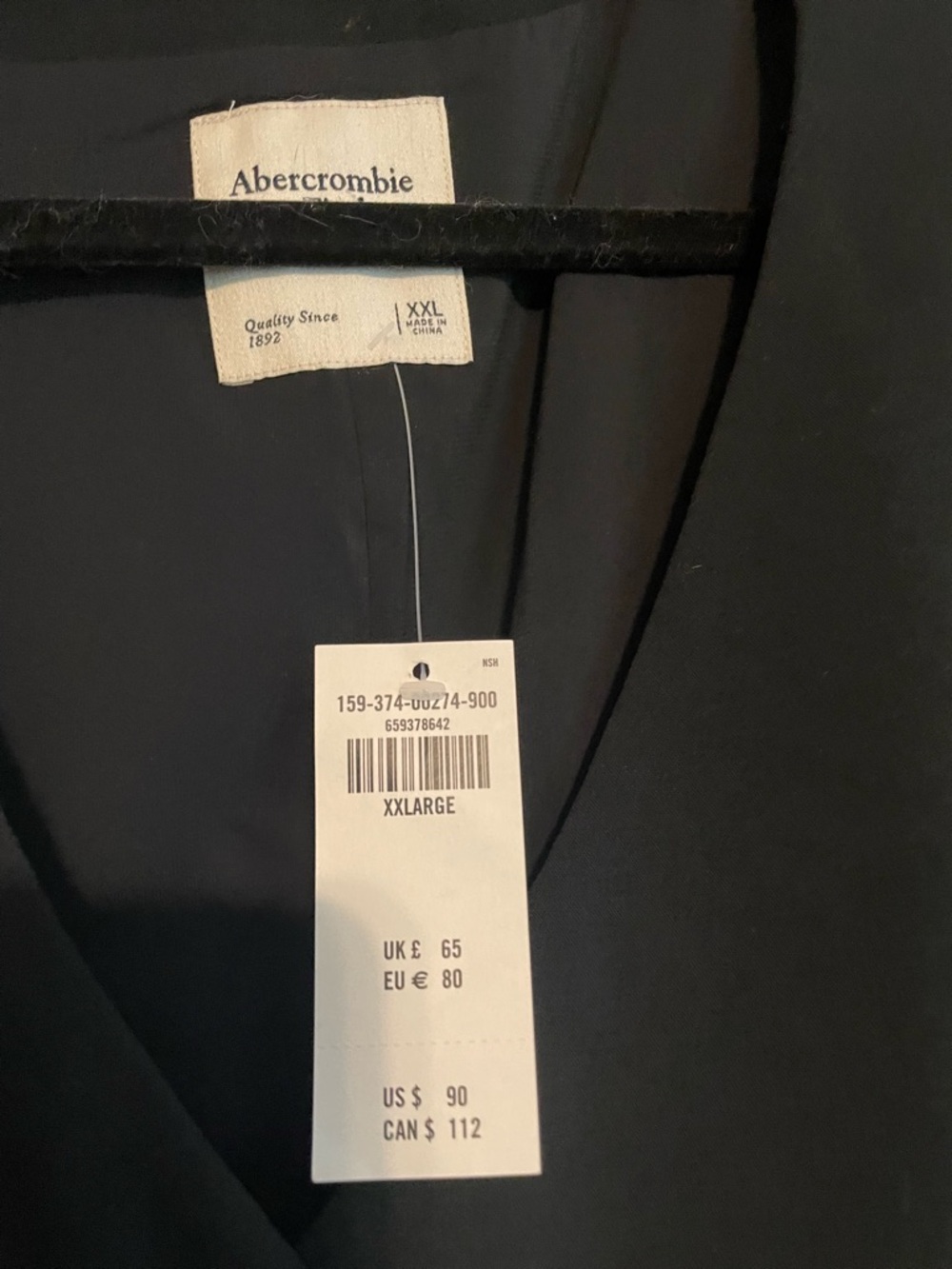 Abercrombie & Fitch Black Mini Dress